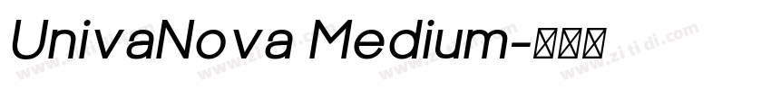 UnivaNova Medium字体转换